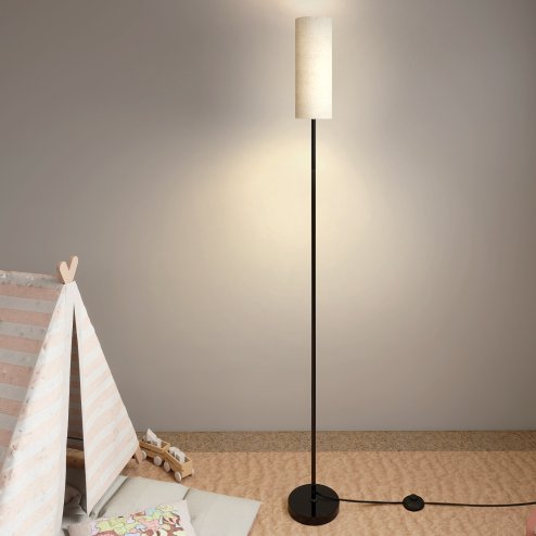 Emitto Led Floor Lamp Bedside Light Dimmable Remote & Foot Switch Bulb Included Image