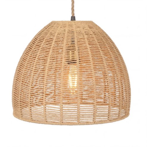 Emitto Ceiling Light Shade Pendant Woven Lampshade Natural Lightshade Easy Fit