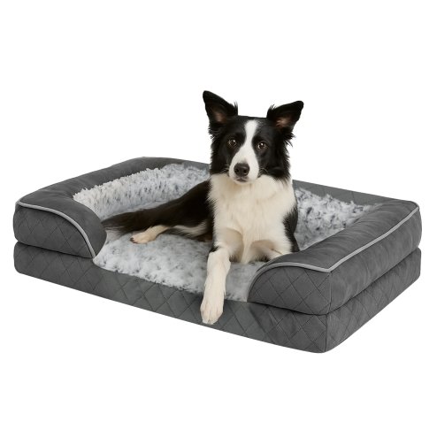 Skylos Orthopedic Pet Bed Dog Memory Foam Cushion Calming Washable Extra Large