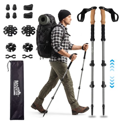 Mountview Trekking Poles Aluminum 7075-T6 Lightweight Hiking Sticks 2 PCS