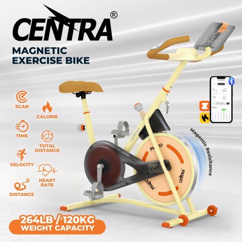 Centra Magnetic Exercise Bike Spin Bicycle Cycling Bluetooth APP Interactive Gym