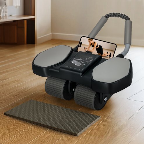 Centra Healty Belly Wheel AB Roller 4 Wheel with Elbow Support Automatic Rebound