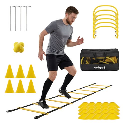 Centra Speed Agility Training Set Football Footwork Ladder Hurdles Cones Kit