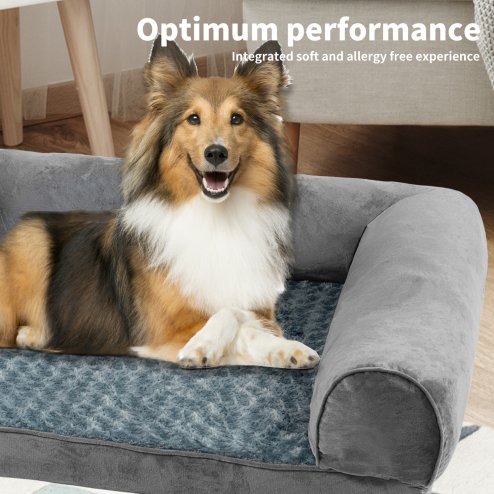Skylos Orthopedic Pet Bed Foam Large Dog Bedding Plush Mattress Soft Cushion Mat