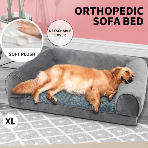 Skylos Orthopedic Pet Calming Bed Extra Large Foam Plush Dog Nest Mattress Mat