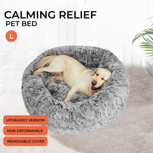 Skylos Dog Bed Cat Beds Washable Large Puppy Soft Warm Plush Calming Cushion