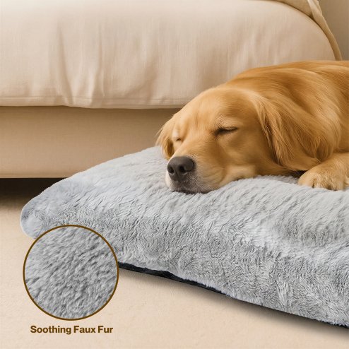Skylos Extra Large Dog Bed Mattress Plush Cushion Washable Pet Crate Pad Mat