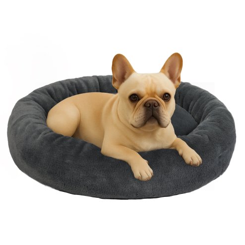 Skylos Dog Bed Donut Soft Large Plush Cat Calming Beds Pet Anti Anxiety Washable