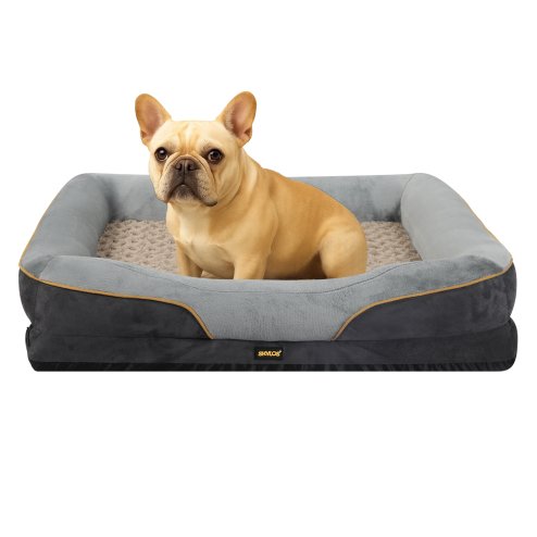 Skylos 80cm Dog Bed Orthopedic Memory Foam Pet Cushion Washable Puppy Mattress