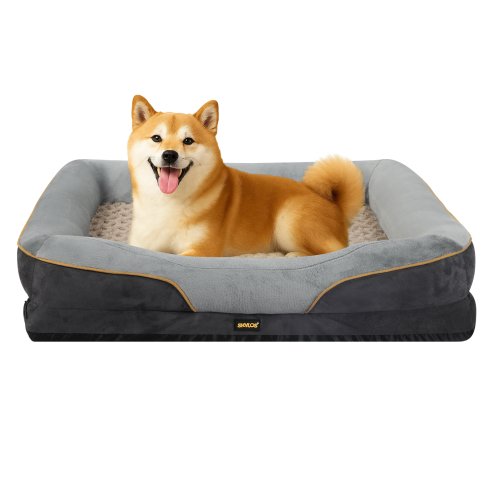 Skylos 91cm Dog Bed Orthopedic Memory Foam Pet Cushion Washable Puppy Mattress