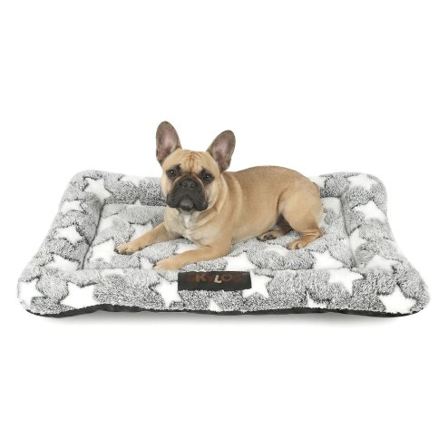 Skylos Dog Bed Pet Cat Cushion Large Dog Puppy Crate Mat Arctic Fleece Soft Warm