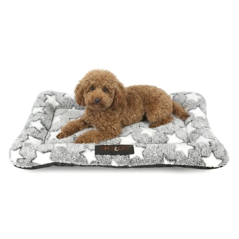 Skylos Dog Bed Arctic Fleece Soft Pet Mattress Puppy Crate Cushion Cat Mat Pad