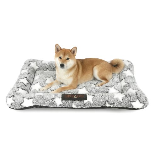 Skylos Dog Bed Pet Cat Cushion Crate Mat Arctic Fleece Extra Large Anti-slip