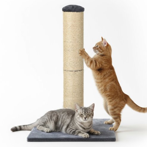 Skylos Tall Cat Scratching Post Natural Sisal Pole Hevay Duty Base Scratcher Toy