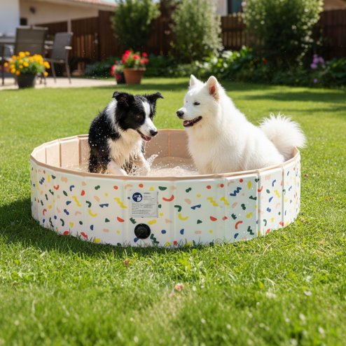 Skylos Dog Swimming Pool Foldable Pet Bath Non-Slip Portable Indoor Outdoor