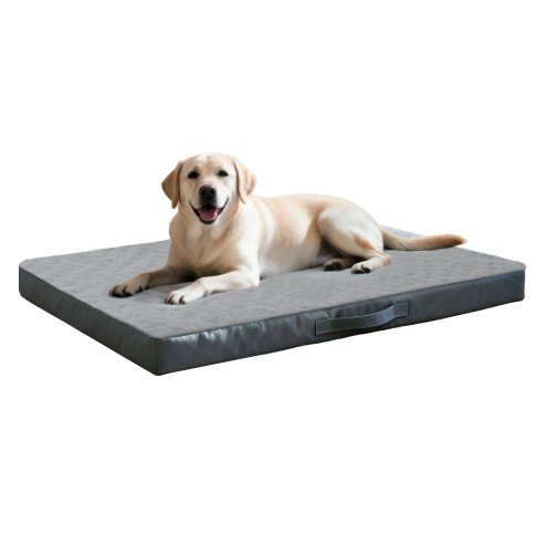 SKYLOS Washable Dog Bed Waterproof Plush Non-Slip Pet Mattress for Large Dogs