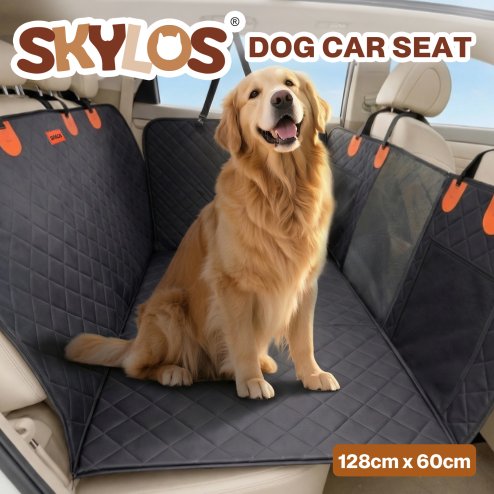 Skylos Dog Car Seat Cover Pet Back Seat Hammock Safety Protector Waterproof