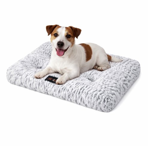 Skylos Pet Bed Luxury Dog Crate Cushion Mattress Plush Soft Bed Easy Maintain