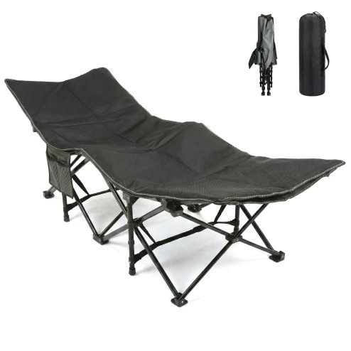 Levede Camping Cot Heavy Duty Travel Folding Camping Bed with Mattress Portable