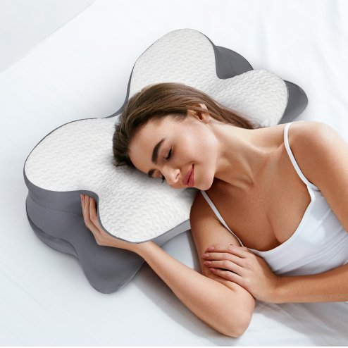Lavio Memory Foam Cervical Pillow Neck Shoulder Arm Back Support Pain Relief
