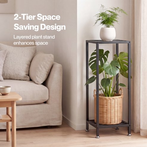 Levede 2 Tier Plant Stand Flower Pot Rack Shelf Planter Holder Indoor Outdoor