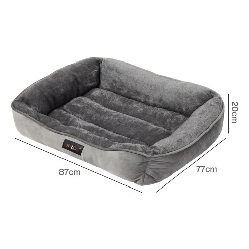 Skylos Orthopedic Dog Bed Large Soft Arctic Velvet Pet Bed Mattress Anti-Slip XL