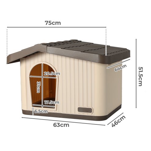 Skylos Dog Winter Insulated House Outdoor Feral Cat Weatherproof Warm Stray Dog Shelter