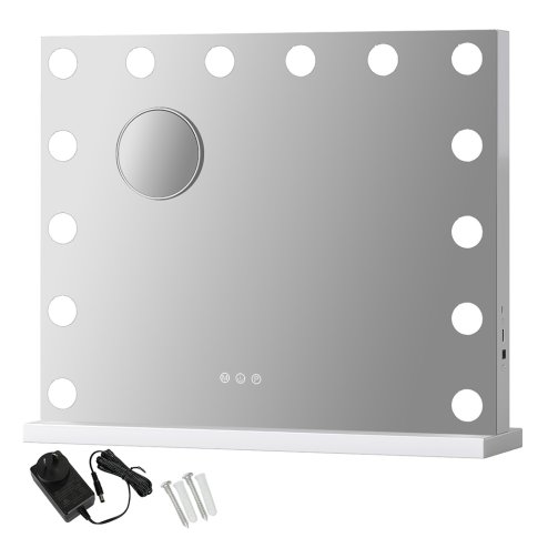 Emitto LED Hollywood Makeup Mirror Vanity Light Mirror 14 Dimmable LED Bulbs
