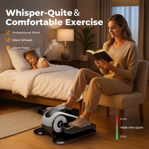 Centra Elliptical Machine Under Desk Foot Pedal Arm Exerciser Remote Rehab User