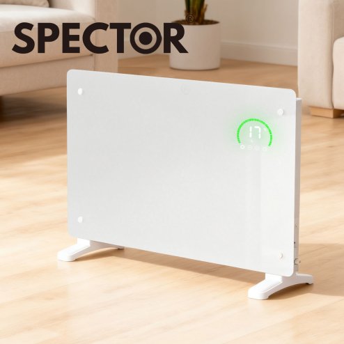 Spector Electric Radiator 2000W Panel Heater Wall Mounted Freestanding White