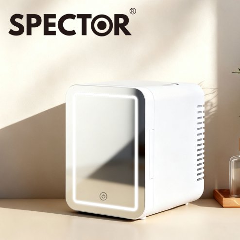 Spector Mini Fridge 5L Portable Cooler Warmer with Mirror for Bedroom Office Car
