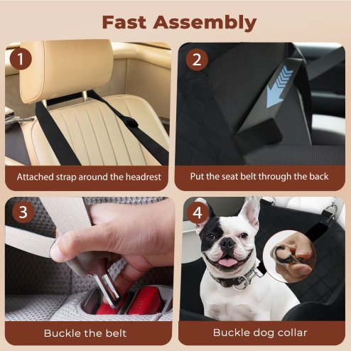 Skylos Dog Booster Car Seat Portable Pet Puppy Travel Carrier Bed Basket Black