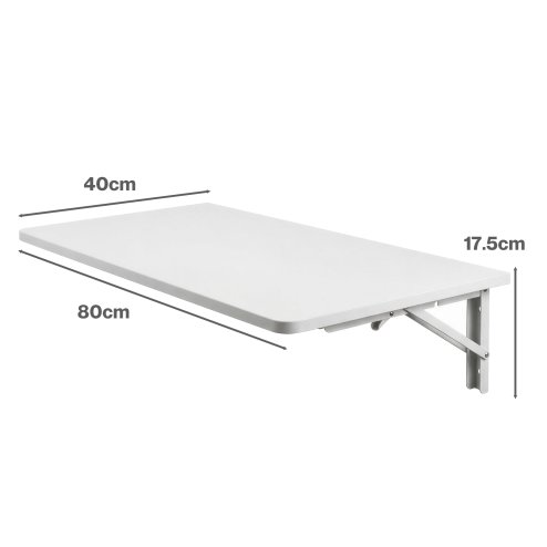 Levede Wall Mounted Table Foldable Floating Computer Desk Study Workstation 80cm