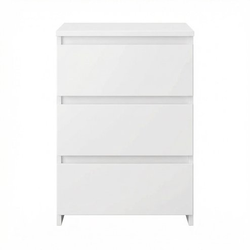 Levede Bedside Tables Side End Table White 3 Drawers Modern Storage Cabinet
