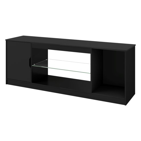 Levede TV Stand Entertainment Unit TV Cabinet Stand Storage with LED 140cm Black Image