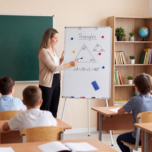 Levede Magnetic Whiteboard with Foldable Tripod Dry Erase For Office,White