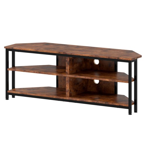 Levede Wooden TV Cabinet with RGB LED Light 120cm TV Stand Storage Unit Max 55