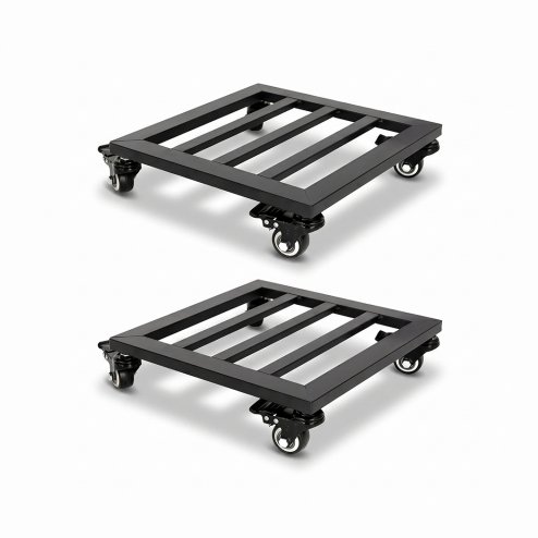 Toque Plant Caddy with Wheels Heavy Duty Rolling Plant Stand Trolley 2PCS