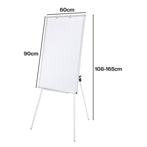 Levede Magnetic Whiteboard with Foldable Tripod Dry Erase For Office,White