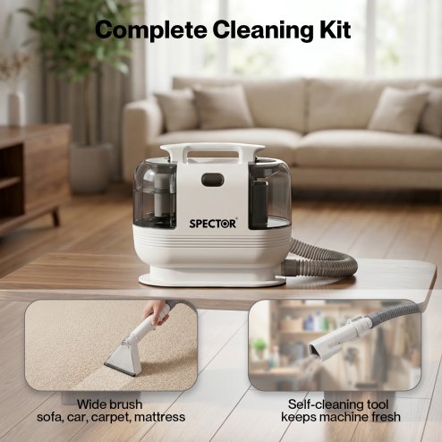 Spector Cleaner Machine, 500W, White