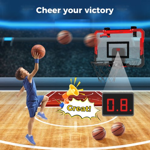 Dekko Basketball Hoop Scoring for Kids With 4 Balls