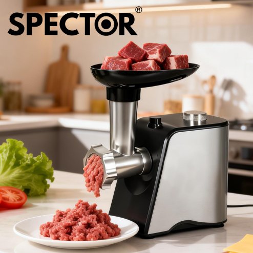 Spector 4-in-1 Electric Meat Grinder Mincer 2800W Sausage Filler Kibbe Maker