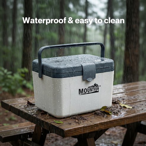 Mountview Cool Box 6L Portable Cooler Food Drinks Camping Beach Picnic White