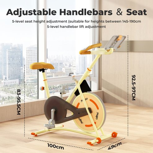 Centra Magnetic Exercise Bike Spin Bicycle Cycling Bluetooth APP Interactive Gym