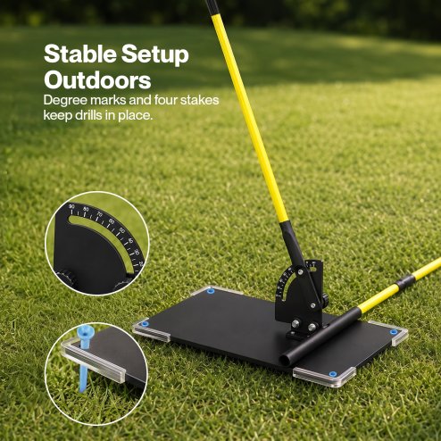 Centra Golf Alignment Sticks for Plane Accuracy With Carry Bag Outdoor Practice