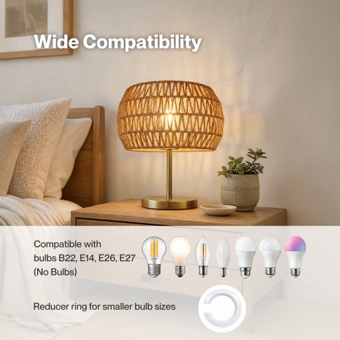 Emitto Lamp Shade Boho Paper Rope Light Shade Metal Frame for Bedroom Yellow