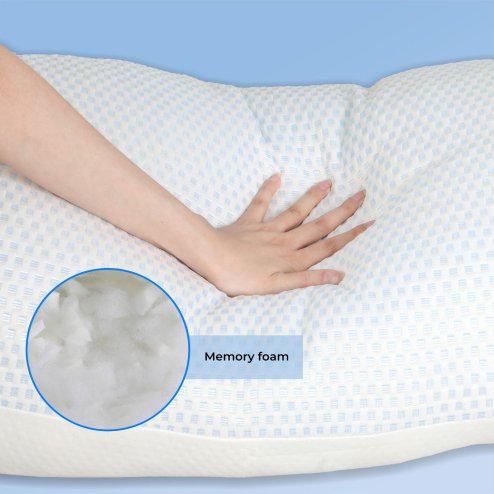 Lavio Long Bolster Pillow Memory Foam Pregnancy Nursing Maternity Body Support
