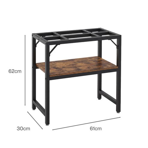 Levede Fish Tank Stand Aquarium Rack 20 Gallon 272kg Metal Living Room Black