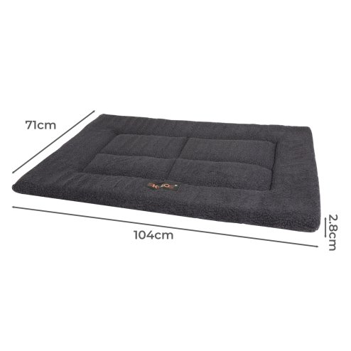 SKYLOS Large Dog Bed Foam Mattress Soft Plush Pet Bed Non Slip Mat XXL 104x71cm