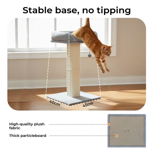 Skylos 71cm Cat Tree Cat Scratching Post Climbing Tower with Kitten Bed Toy